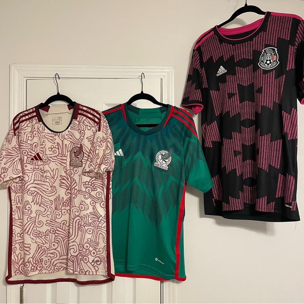 Adidas: Large Mexico Jerseys - Lot of 3